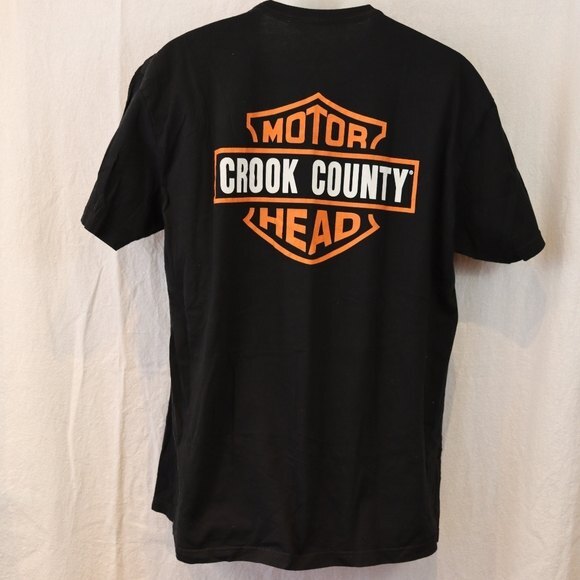 Harley Davidson Spoof Shirt Crook County Chicago Illinois Bar & Shield XL - Picture 6 of 10